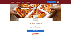 Desktop Screenshot of latanapizzeria.com